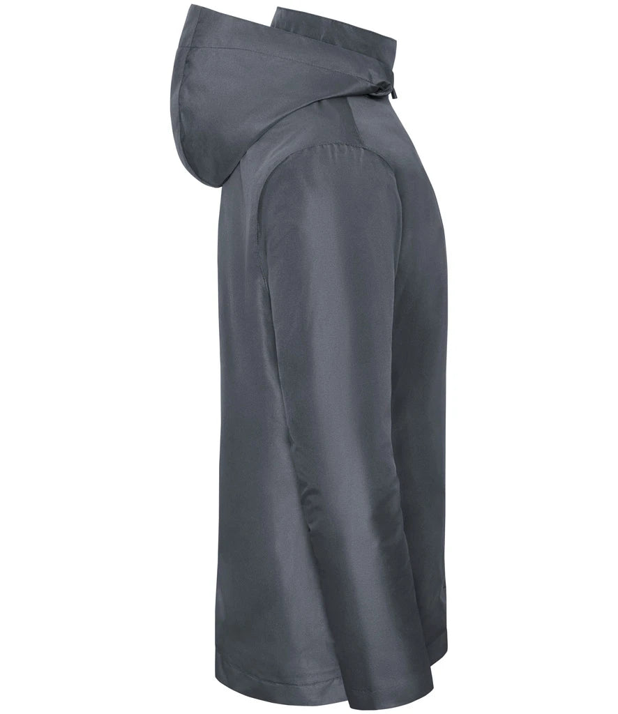 Russell Athletic Essential Weather Shell Jacket Waterproof Two side pockets 3 Colours S-3XL 416M (BA)