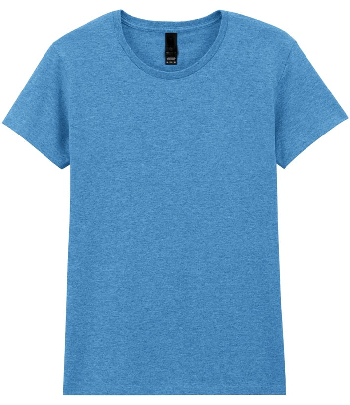 Tangerine Dream UK Gildan Ladies Heavy Cotton™ T-Shirt Blue 3XL - 22/24 TDGD95