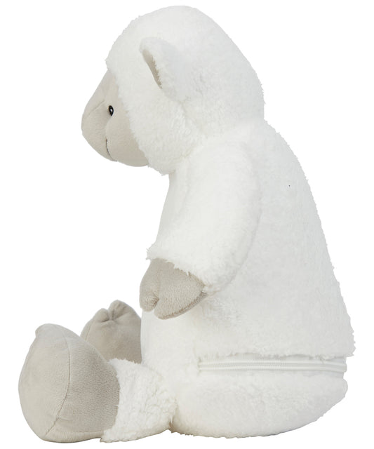 Mumbles Zippie Lamb White Soft Plush Contrast Face, Hands and Feet 45cm MM576