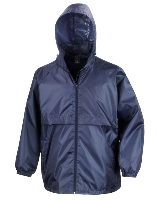 Result Core Unisex Lightweight Zip Thru Jacket With Concealed Hood 3 Colours S - 2XL