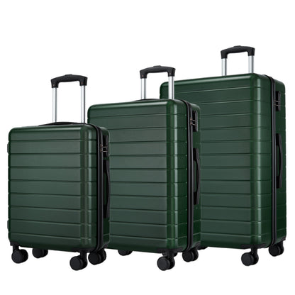 3-Piece Hard Shell Luggage Set (20/24/28 Inch), Lightweight ABS Suitcases with Silent Wheels & Combination Locks KSN2691