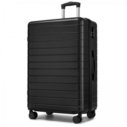 28 Inch Large Checked Luggage, Premium ABS Hard Shell Suitcase with 360 Silent Wheels & Secure Combination Lock KSN2691