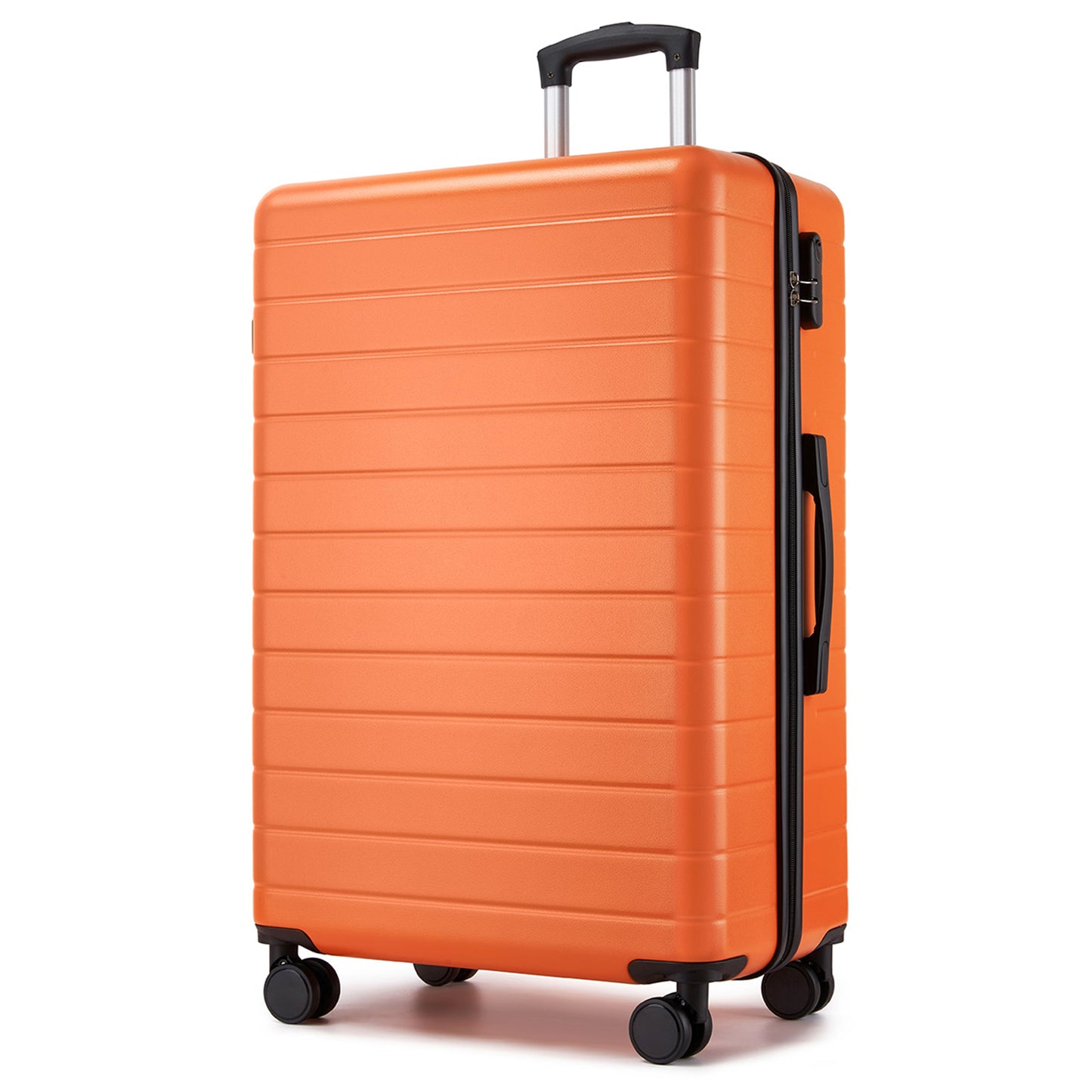 28 Inch Large Checked Luggage, Premium ABS Hard Shell Suitcase with 360 Silent Wheels & Secure Combination Lock KSN2691