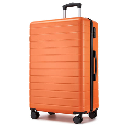28 Inch Large Checked Luggage, Premium ABS Hard Shell Suitcase with 360 Silent Wheels & Secure Combination Lock KSN2691