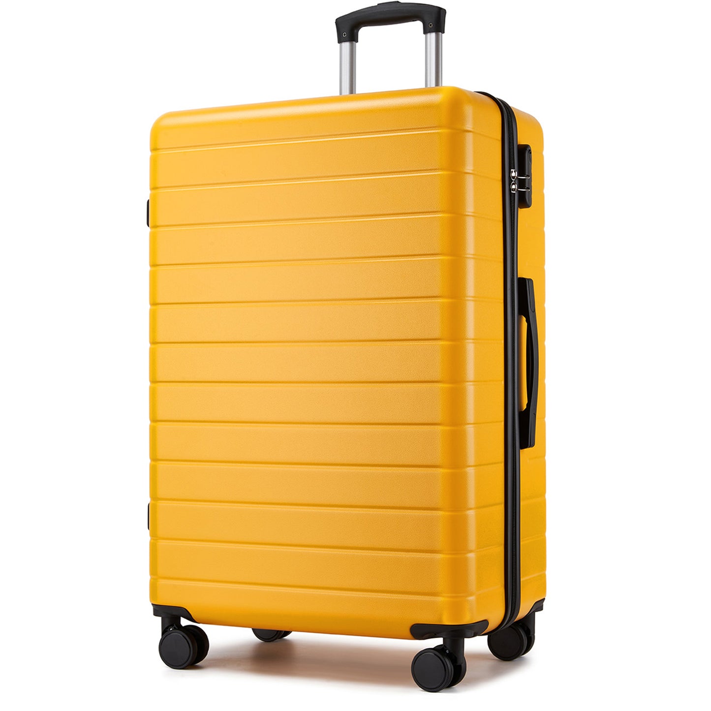 28 Inch Large Checked Luggage, Premium ABS Hard Shell Suitcase with 360 Silent Wheels & Secure Combination Lock KSN2691