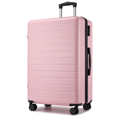 28 Inch Large Checked Luggage, Premium ABS Hard Shell Suitcase with 360 Silent Wheels & Secure Combination Lock KSN2691