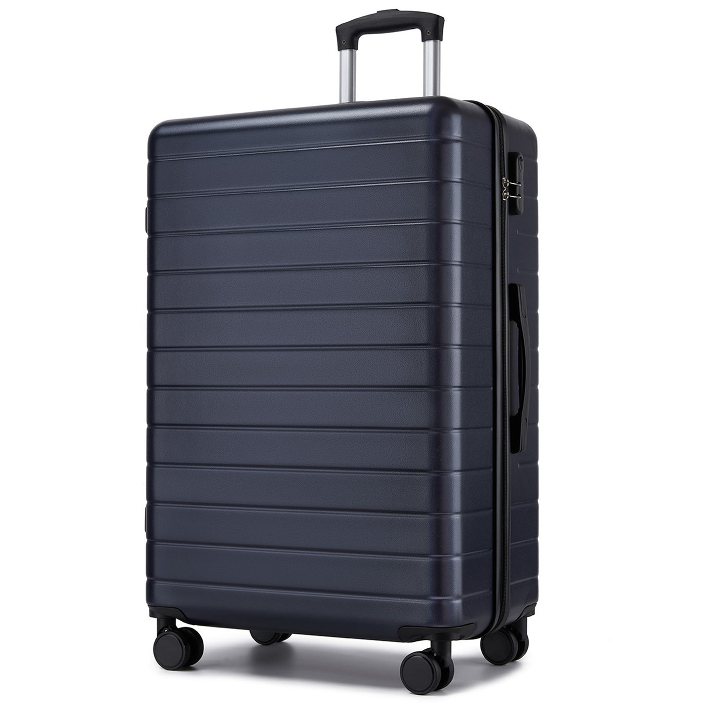 28 Inch Large Checked Luggage, Premium ABS Hard Shell Suitcase with 360 Silent Wheels & Secure Combination Lock KSN2691