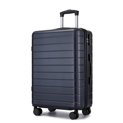 24 Inch Checked Luggage, Durable ABS Hard Shell Suitcase with 360 Silent Spinner Wheels & Secure Combination Lock KSN2691