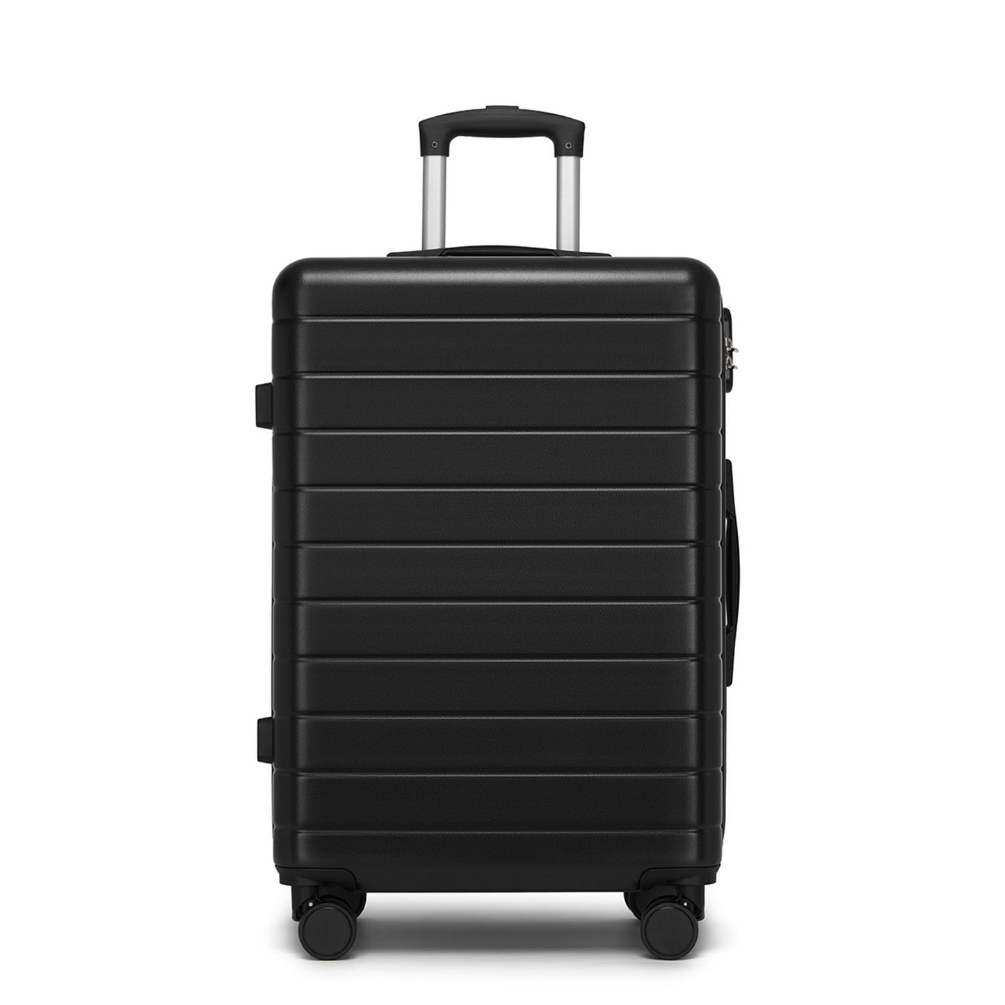 24 Inch Checked Luggage, Durable ABS Hard Shell Suitcase with 360 Silent Spinner Wheels & Secure Combination Lock KSN2691