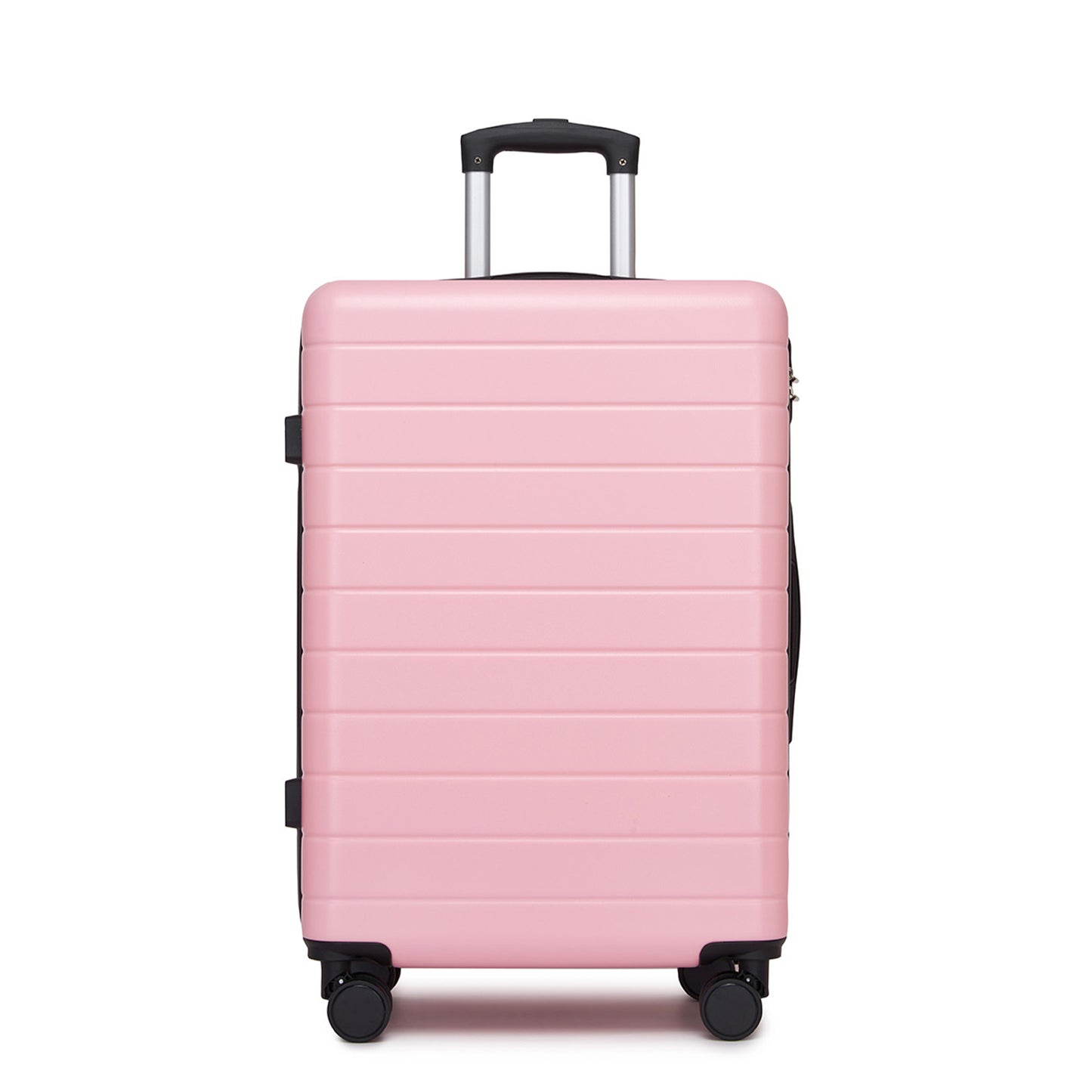 24 Inch Checked Luggage, Durable ABS Hard Shell Suitcase with 360 Silent Spinner Wheels & Secure Combination Lock KSN2691