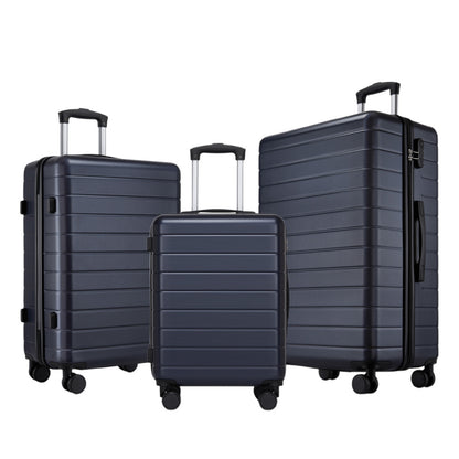 3-Piece Hard Shell Luggage Set (20/24/28 Inch), Lightweight ABS Suitcases with Silent Wheels & Combination Locks KSN2691