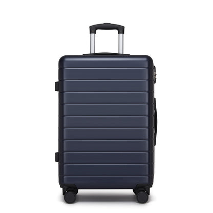 24 Inch Checked Luggage, Durable ABS Hard Shell Suitcase with 360 Silent Spinner Wheels & Secure Combination Lock KSN2691