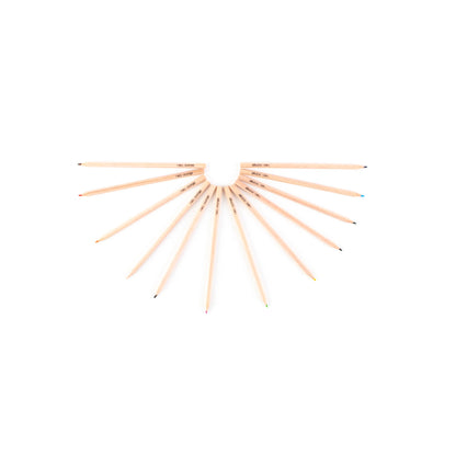 Natural Colouring Pencils Soft Leads 12 Pack 12 Assorted Colours By Classmates