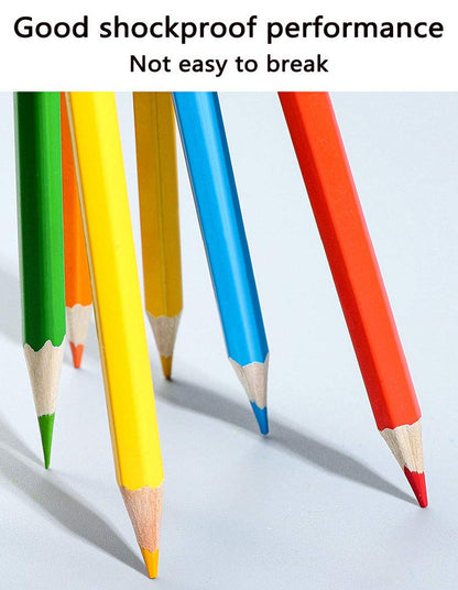 36 Pack Triangular Colouring Pencils Pack 36 Assorted Colours School Home Office