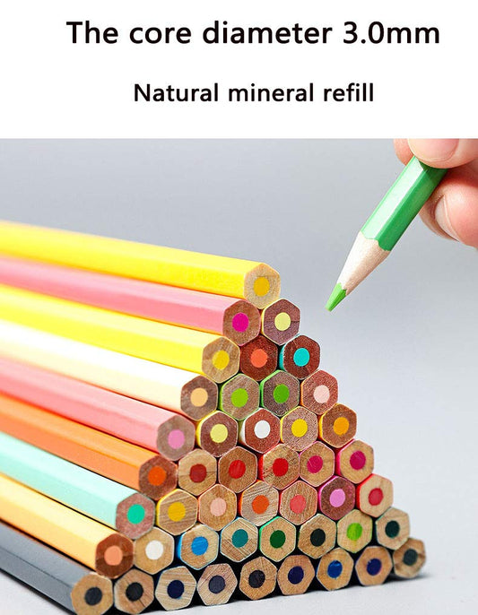 36 Pack Triangular Colouring Pencils Pack 36 Assorted Colours School Home Office