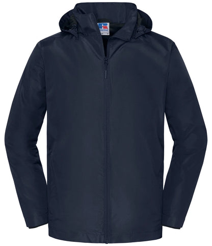 Russell Athletic Essential Weather Shell Jacket Waterproof Two side pockets 3 Colours S-3XL 416M (BA)