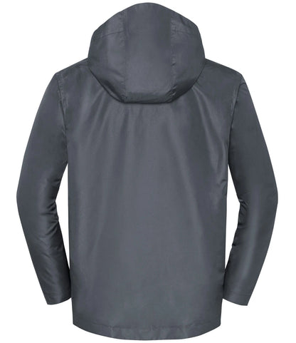 Russell Athletic Essential Weather Shell Jacket Waterproof Two side pockets 3 Colours S-3XL 416M (BA)