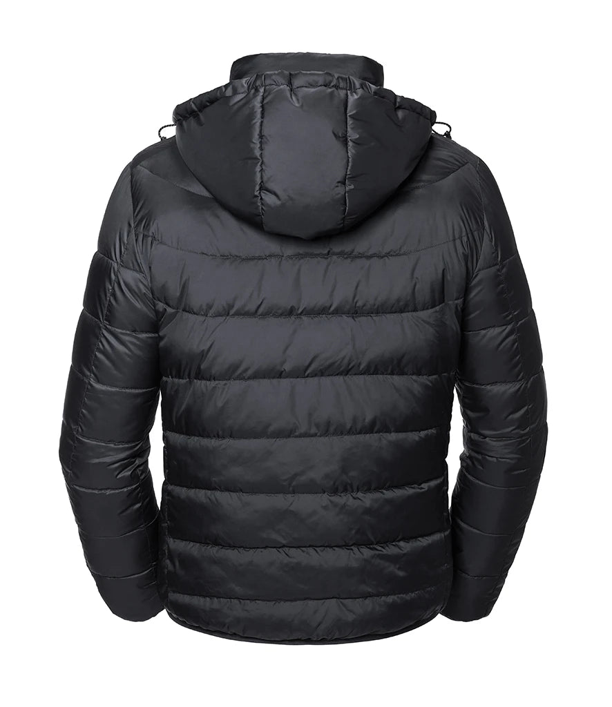 Russell Athletic Hooded Nano Padded Jacket Eco-Efficient Padding by Dupont™ Sorona 4 Colours S-4XL