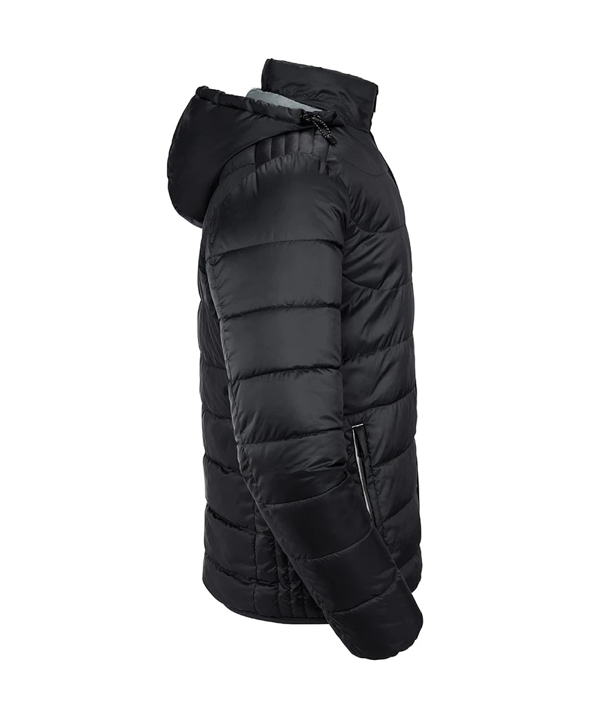 Russell Athletic Hooded Nano Padded Jacket Eco-Efficient Padding by Dupont™ Sorona 4 Colours S-4XL