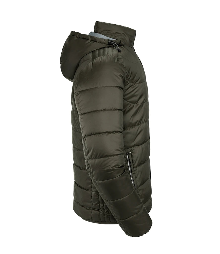 Russell Athletic Hooded Nano Padded Jacket Eco-Efficient Padding by Dupont™ Sorona 4 Colours S-4XL