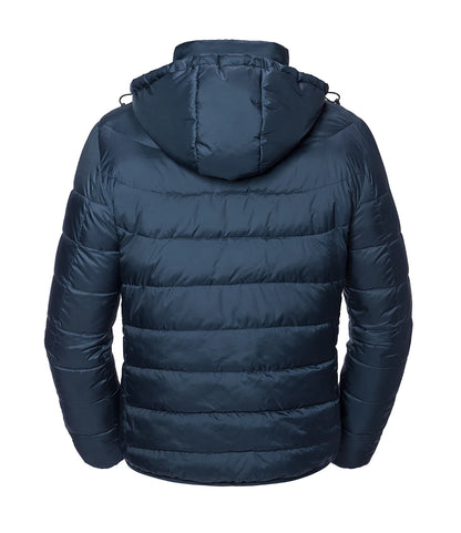 Russell Athletic Hooded Nano Padded Jacket Eco-Efficient Padding by Dupont™ Sorona 4 Colours S-4XL