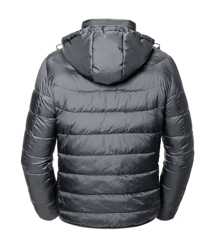 Russell Athletic Hooded Nano Padded Jacket Eco-Efficient Padding by Dupont™ Sorona 4 Colours S-4XL