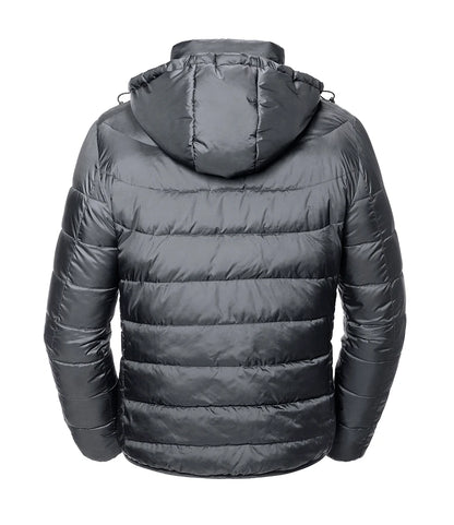 Russell Athletic Hooded Nano Padded Jacket Eco-Efficient Padding by Dupont™ Sorona 4 Colours S-4XL