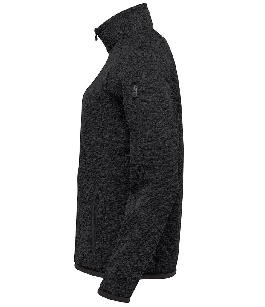 Stormtech Ladies Avalante Full Zip Knitted Fleece Jacket Sweater knit Fleece with Brushed Inner 3 Colours S-3XL FHZ1W (P)