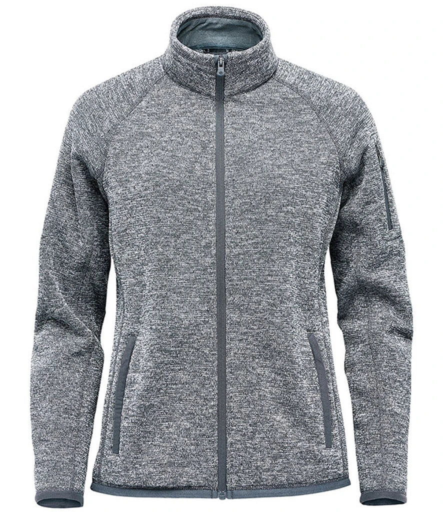 Stormtech Ladies Avalante Full Zip Knitted Fleece Jacket Sweater knit Fleece with Brushed Inner 3 Colours S-3XL FHZ1W (P)