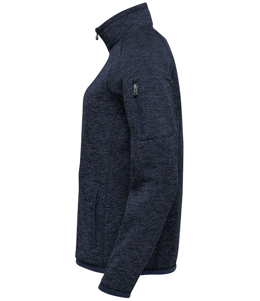 Stormtech Ladies Avalante Full Zip Knitted Fleece Jacket Sweater knit Fleece with Brushed Inner 3 Colours S-3XL FHZ1W (P)