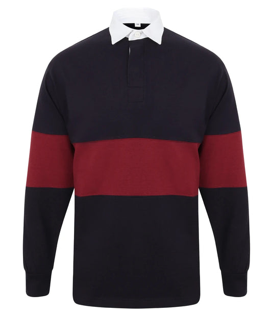 Tangerine Dream UK Panelled Rugby Shirt Traditional white Woven Collar and Inner Placket 3 Colours S - 2XL TDFR007