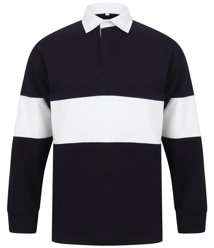 Tangerine Dream UK Panelled Rugby Shirt Traditional white Woven Collar and Inner Placket 3 Colours S - 2XL TDFR007