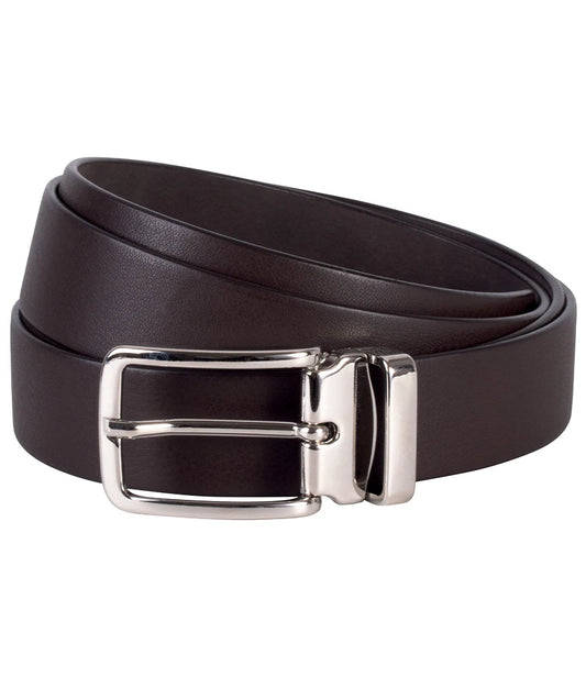 K-UP Classic Leather Belt 125cm Detachable Buckle 30mm Thick Italian Leather