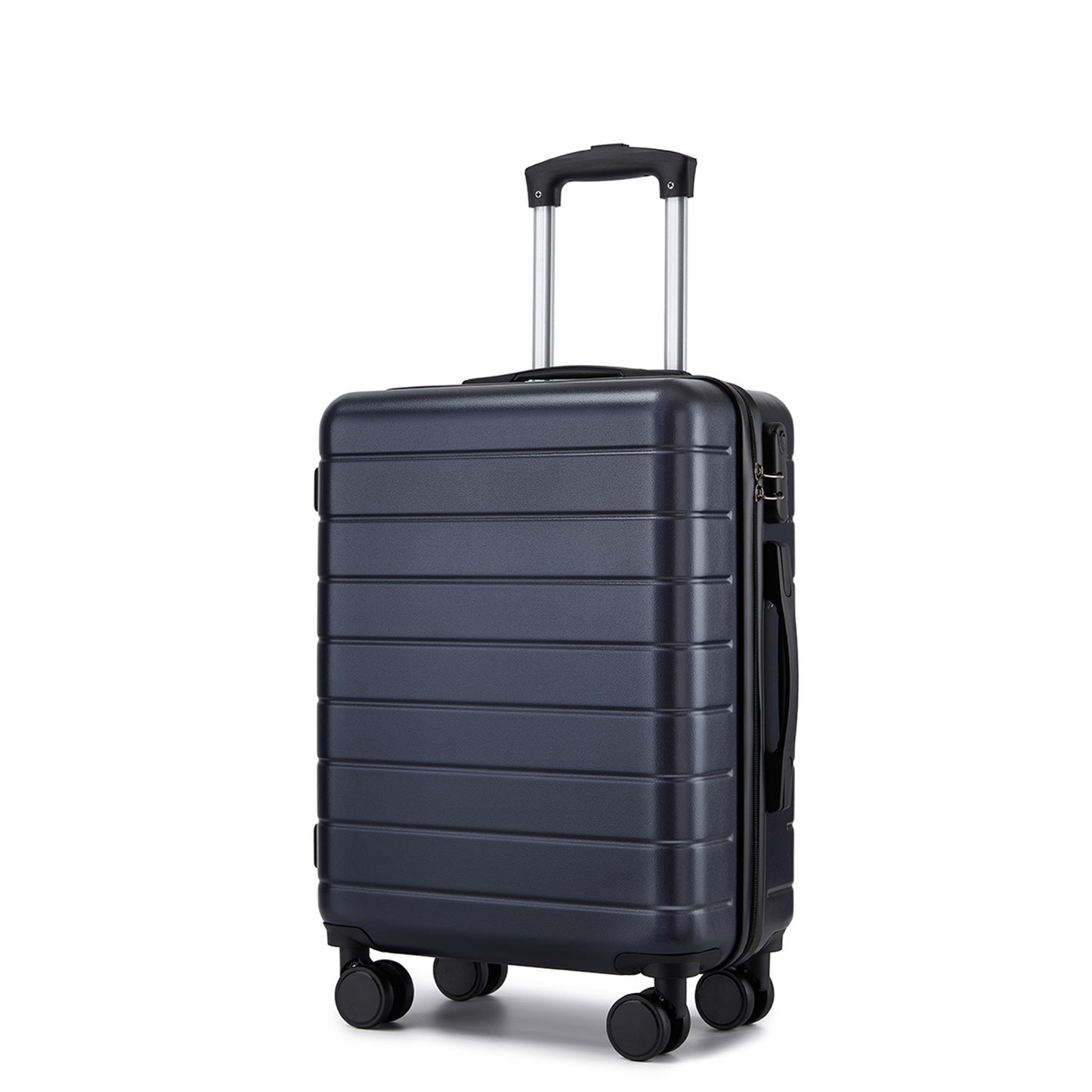 20 Inch Carry-On Luggage, Lightweight ABS Hard Shell Suitcase with 360 Silent Wheels, Combination Lock & Organised Interior KSN2691