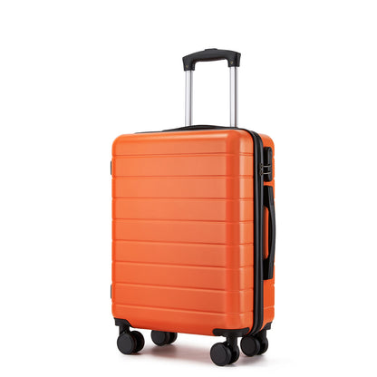 20 Inch Carry-On Luggage, Lightweight ABS Hard Shell Suitcase with 360 Silent Wheels, Combination Lock & Organised Interior KSN2691
