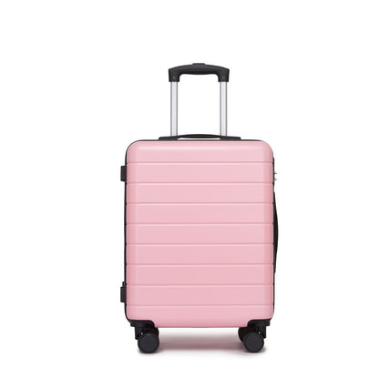 20 Inch Carry-On Luggage, Lightweight ABS Hard Shell Suitcase with 360 Silent Wheels, Combination Lock & Organised Interior KSN2691