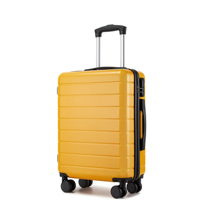 20 Inch Carry-On Luggage, Lightweight ABS Hard Shell Suitcase with 360 Silent Wheels, Combination Lock & Organised Interior KSN2691