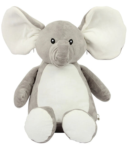 Mumbles Zippie Elephant Plush Soft Plush Grey Elephant Sewn Eyes 46CM MM558