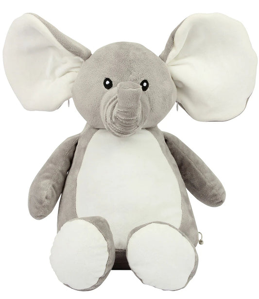 Mumbles Zippie Elephant Plush Soft Plush Grey Elephant Sewn Eyes 46CM MM558