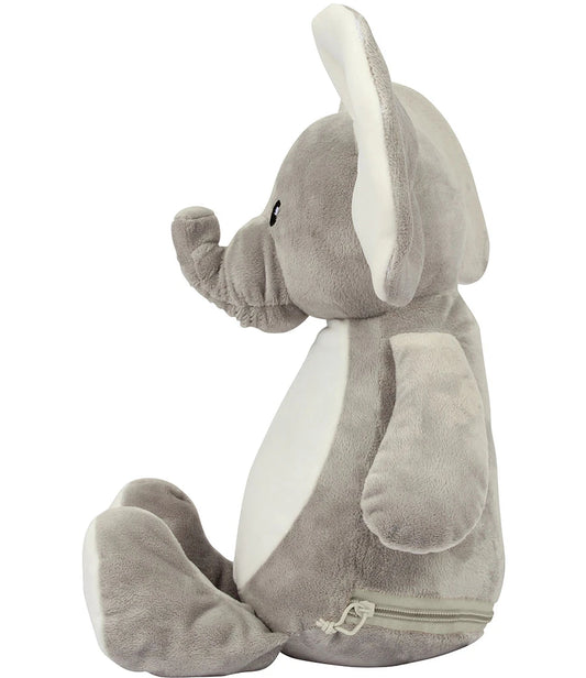 Mumbles Zippie Elephant Plush Soft Plush Grey Elephant Sewn Eyes 46CM MM558