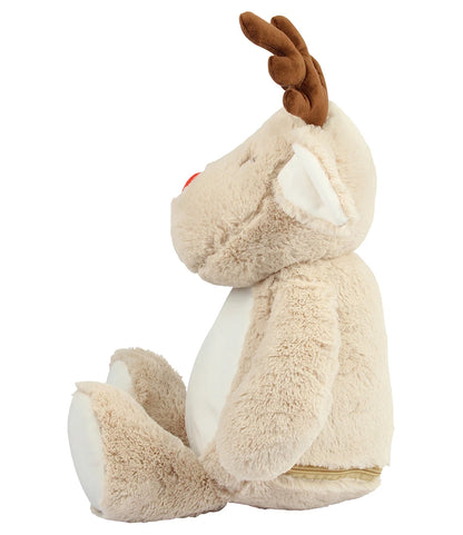 Mumbles Zippie Reindeer Soft Plush Red Nose and Contrast Antlers 42cm MM560