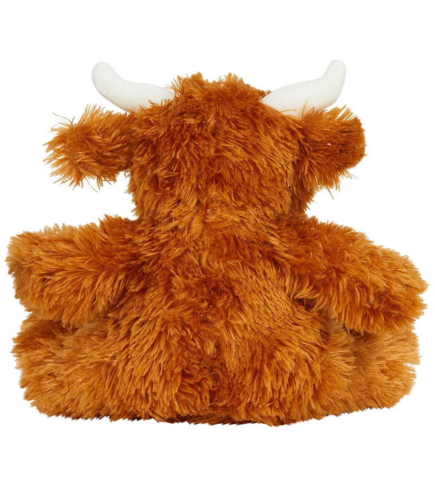 Mumbles Zippie Highland Cow Soft Plush Contrast Horns and Tummy Sewn Eyes 37cm MM565