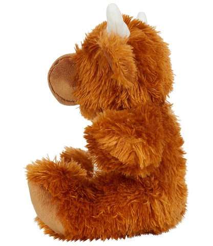 Mumbles Zippie Highland Cow Soft Plush Contrast Horns and Tummy Sewn Eyes 37cm MM565