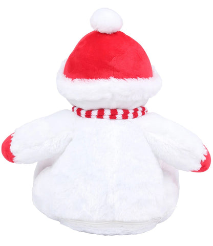 Mumbles Zippie Snowman Soft Plush Contrast Orange Nose Sewn Eyes and Mouth MM566