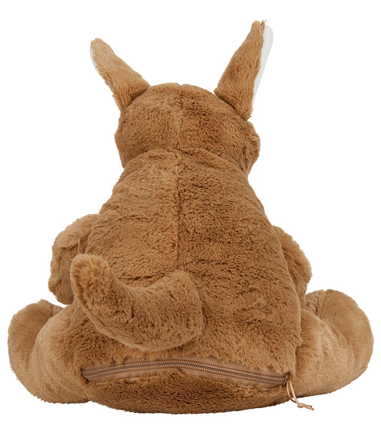Mumbles Zippie Kangaroo Light Brown Sewn Eyes Contrast Nose MM575