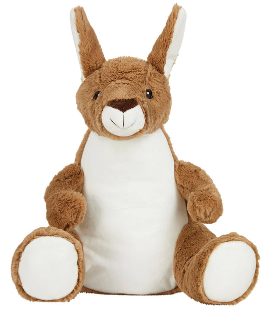 Mumbles Zippie Kangaroo Light Brown Sewn Eyes Contrast Nose MM575