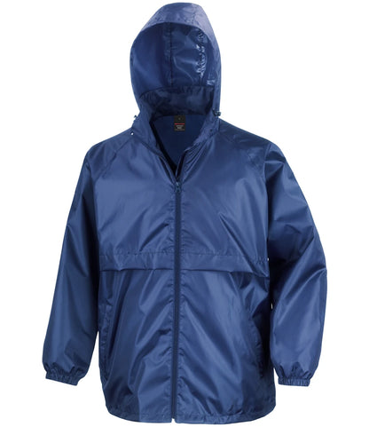 Result Core Unisex Windcheater Windproof and lightweight Jacket With concealed Hood 8 Colours S - 2XL R204X