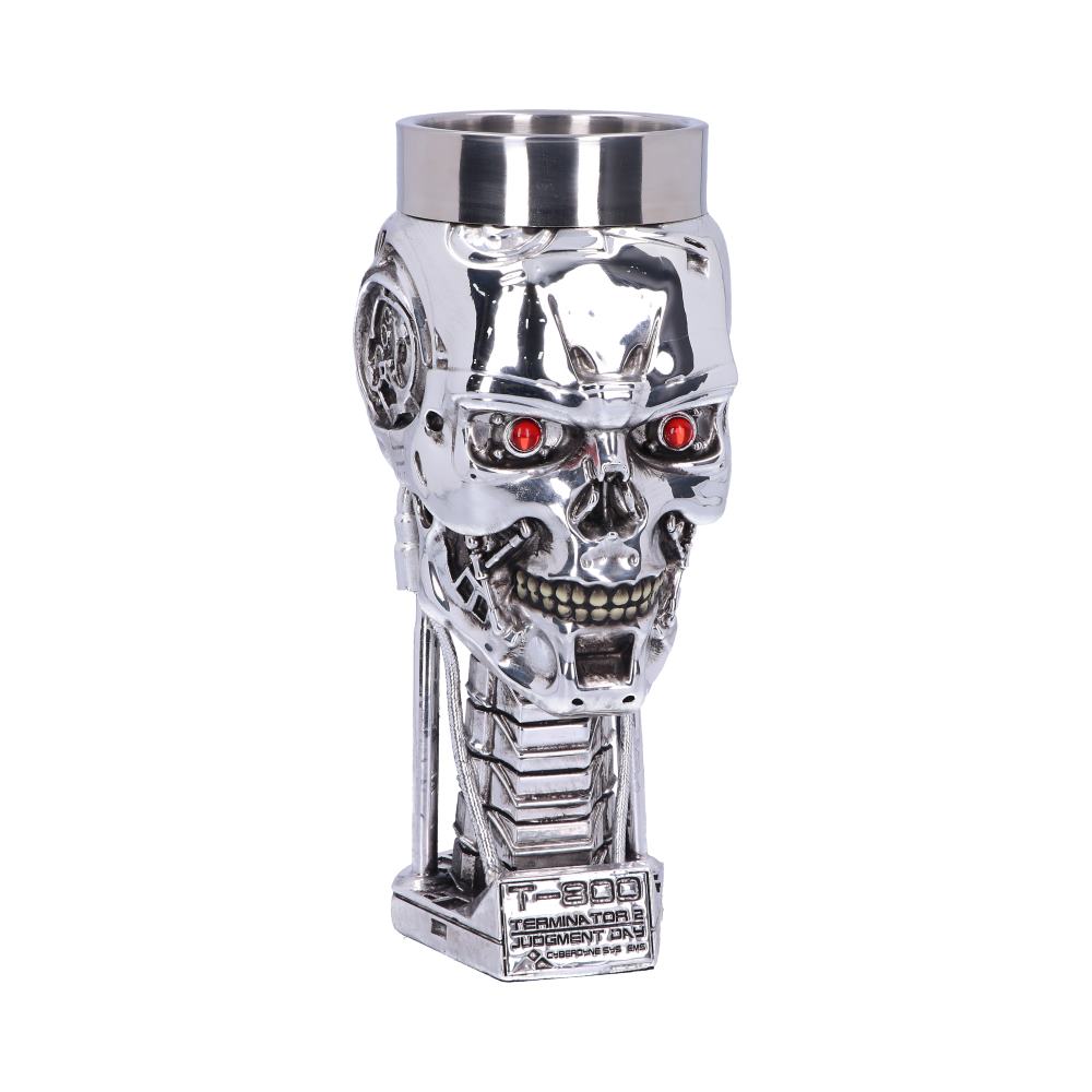 T-800 Terminator 2 Judgement Day T2 Head Goblet Wine Glass 17cm