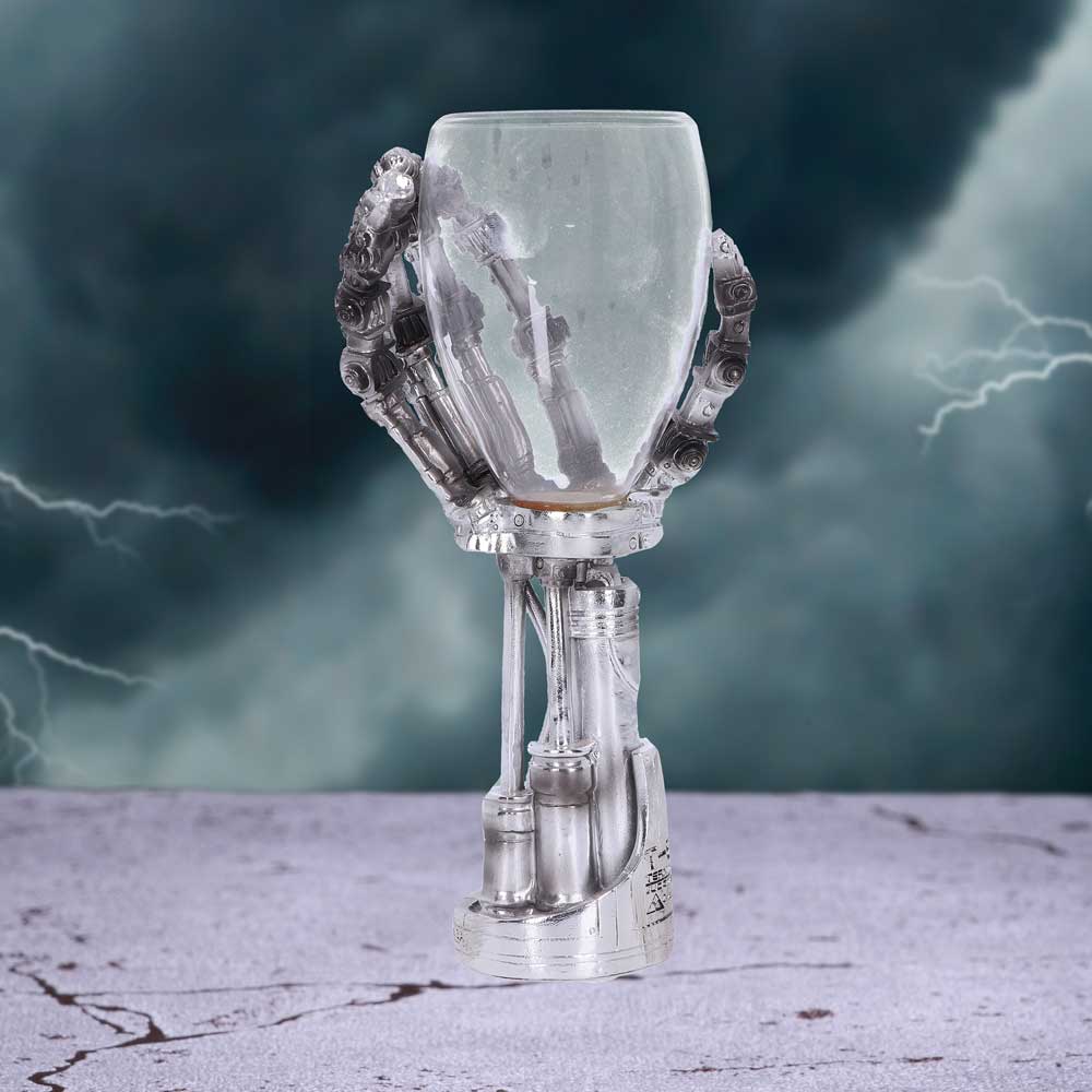 Terminator 2 T-800 Hand Goblet Wine Glass Official Merchandise Judgment Day 19cm