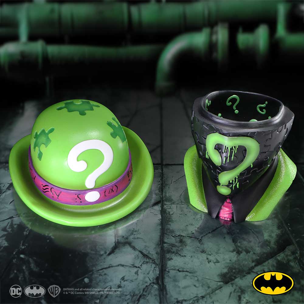 DC Batman Riddler Hat Box in green DC Riddler Box 14.5cm